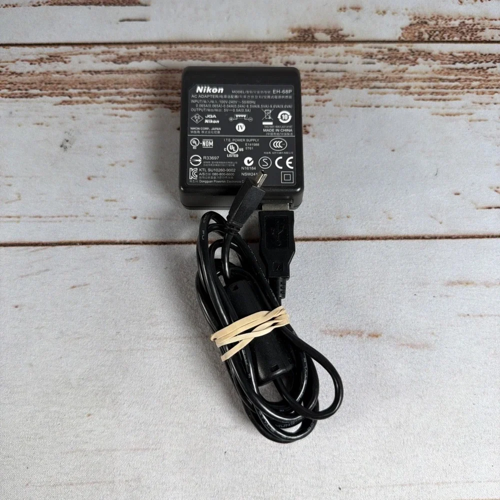 Nikon EH-68P USB AC Adapter Charger Cable for P100 S70 S8000 S6000